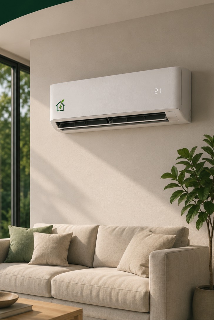 Climature airco aan de muur