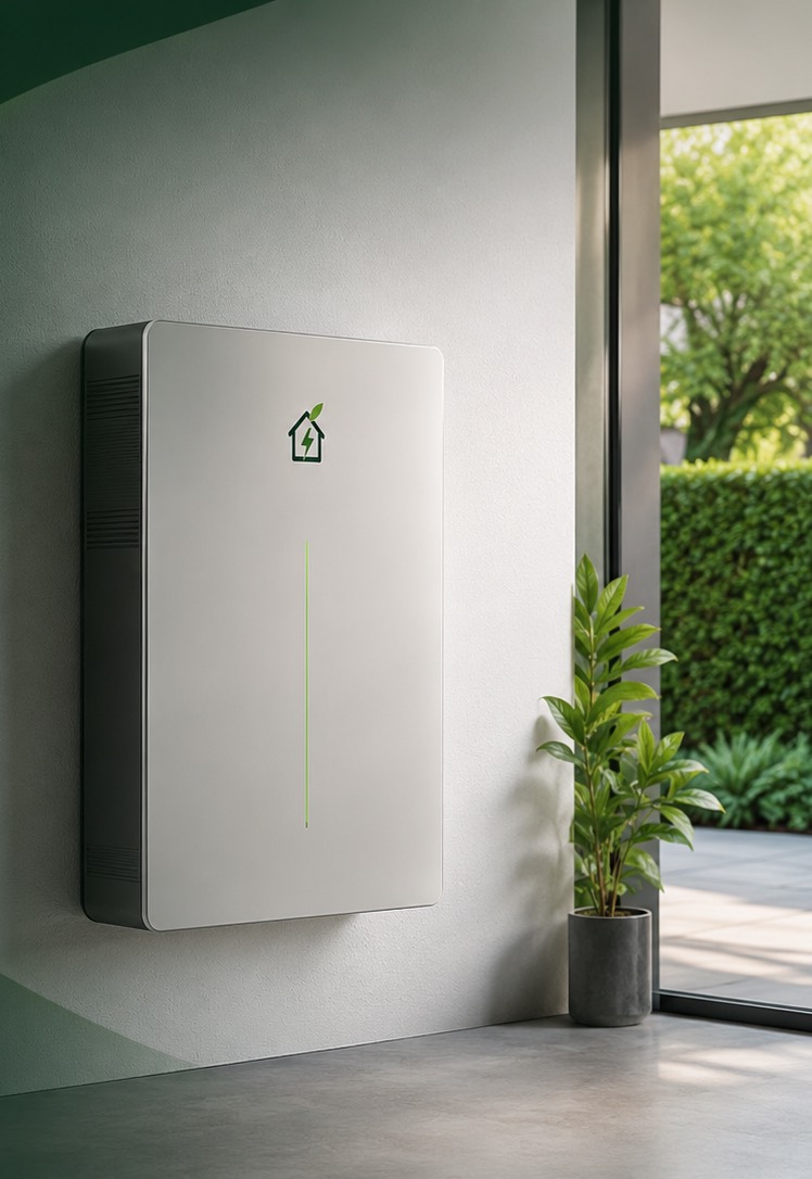 Climature thuisbatterij aan de muur